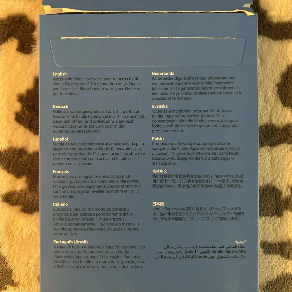 Amazon Black Kindle Paperwhite Cover Book-Style